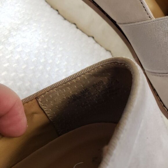 Franco Sarto Hailie 2 Womens Shoes Loafer Size 7.5 Tan Taupe Cream Pre-Owned - Picture 12 of 13